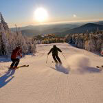 Powder skiing at Killington, Vermont.